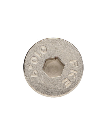 Vis métaux FHC tête fraisée empreinte hexagonale creuse Clé de 5 HC5 M8X25 Filetage total Classe 10.9 Nickel