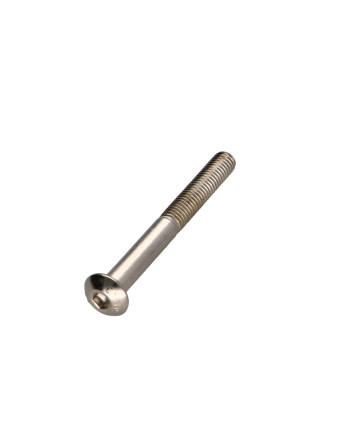 Vis métaux BHC (Tête Bombée Hexagonal creux) M5X45 Filetage partiel Classe 10.9 Clé de 3 HC3 Acier nickelé