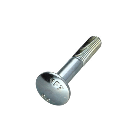 1 x TRCC JAPY tête ronde collet carré M12X75 Filetage partiel Acier zingué