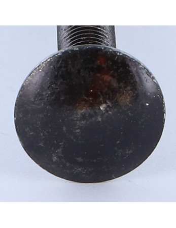 TRCC JAPY tête ronde collet carré M8X70 Filetage total Acier zingué noir