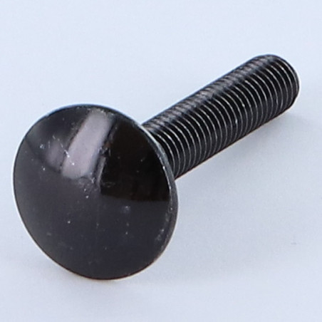 1 x TRCC JAPY tête ronde collet carré M6X20 Filetage total Acier zingué noir