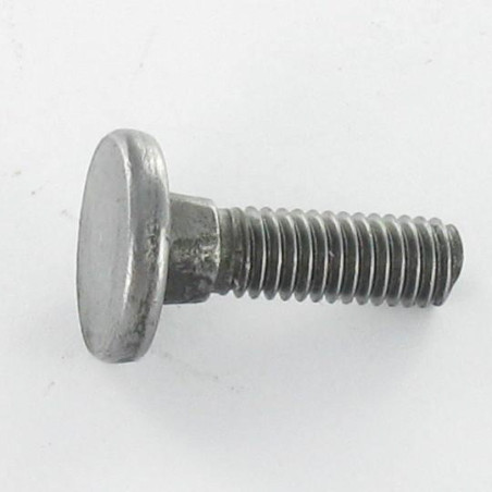 1 x Vis Tête plate Collet carré M8X25 Filetage total Classe 8.8 Acier zingué