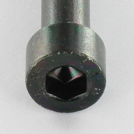 1 x Vis métaux CHC BTR M8X65 Filetée sur 28 Classe 8.8 Clé de 6 HC6 Acier zingué noir