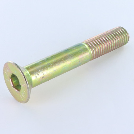 1 x Vis métaux FHC tête fraisée empreinte hexagonale creuse M5X20 Filetée sur 16 Classe 10.9 Clé de 3 HC3 Bichromaté