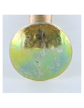 TRCC JAPY tête ronde collet carré M8X35 Filetage total Bichromaté