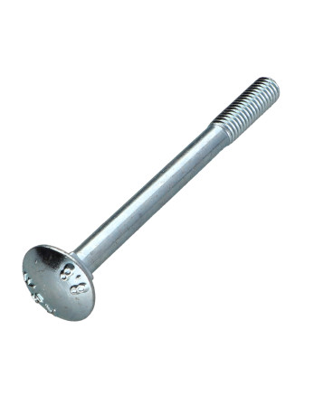 TRCC JAPY tête ronde collet carré M6X70 Filetage partiel Classe 8.8 Acier zingué