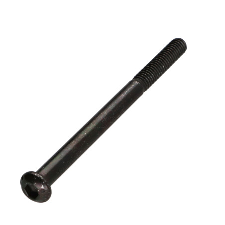 1 x Vis métaux BHC (Tête Bombée Hexagonal creux) M12X80 Filetage partiel Classe 10.9 Clé de 8 HC8 Acier zingué noir