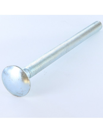 TRCC JAPY tête ronde collet carré M10X140 Filetage total Acier zingué