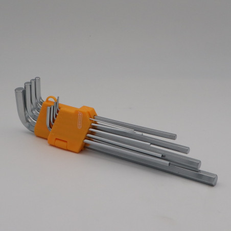 1 x Jeu de 10 CLES MALES Hexagonal creux 1.5 à 10 Longueur XL