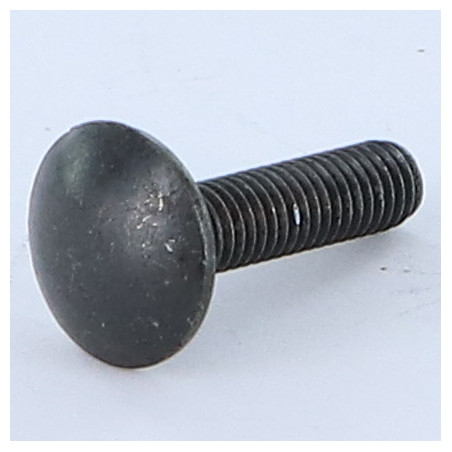 1 x TRCC JAPY tête ronde collet carré M8X16 Filetage total Acier zingué noir