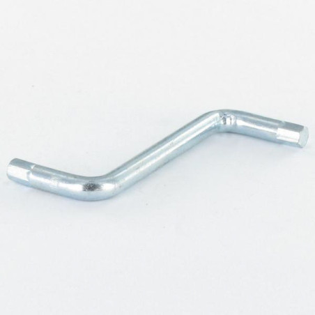 1 x Clé Forme Z Pour Clé de 4 HC4 Longueur total 48 Acier zingué