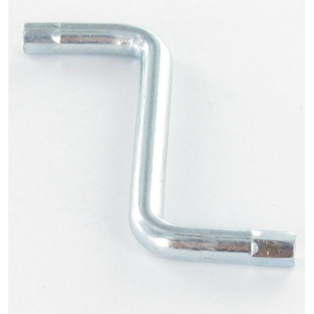 1 x Clé Forme Z Pour Clé de 4 HC4 Longueur total 48 Acier zingué