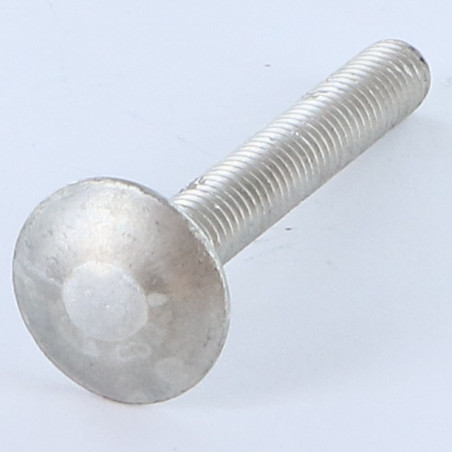 1 x TRCC JAPY tête ronde collet carré M7X40 Pas de 100 Filetage total Aluminium