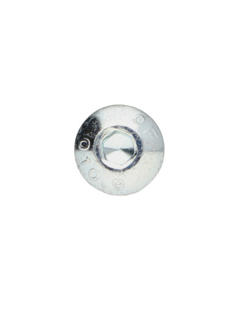 Vis métaux BHC (Tête Bombée Hexagonal creux) M6X40 Filetage partiel Classe 10.9 Clé de 4 HC4 Acier zingué