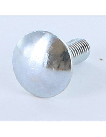 TRCC JAPY tête ronde collet carré M8X20 Filetage total Classe 8.8 Acier zingué