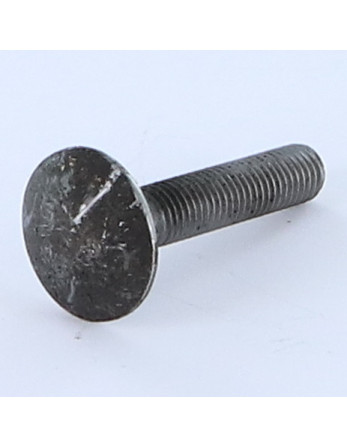 TRCC JAPY tête ronde collet carré M7X35 Pas de 100 Filetage total Acier brut
