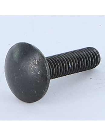 TRCC JAPY tête ronde collet carré M6X16 Filetage total Acier zingué noir