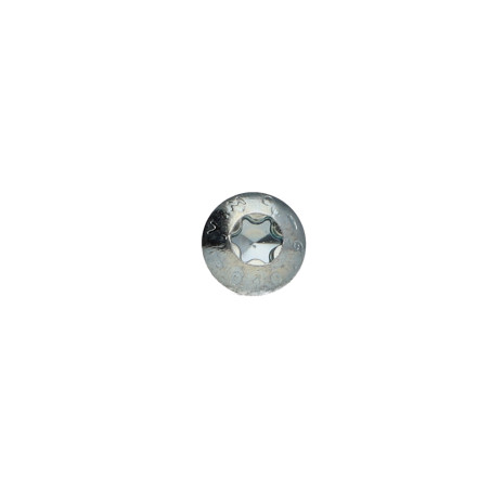 1 x Vis métaux Tête bombée TORX T30 M6X16 Classe 10.9 Acier zingué