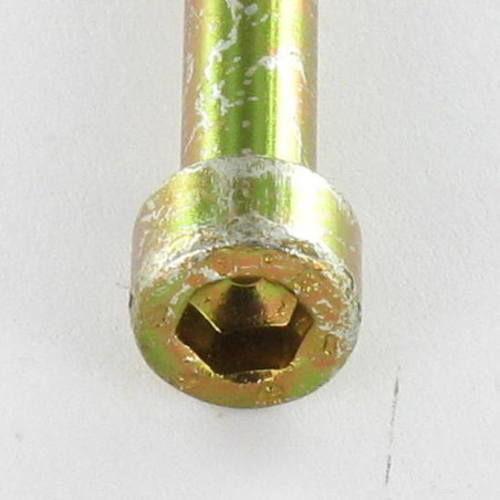 1 x Vis métaux CHC BTR M5X50 Filetée sur 22 Classe 8.8 Clé de 4 HC4 Bichromaté
