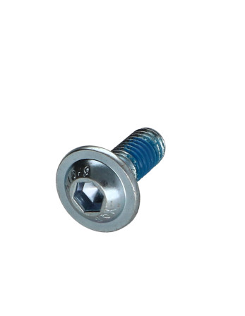 Vis métaux Tête ronde large Hexagonal creux Embase collerette Clé de 4 HC4 M6X16 Classe 10.9 ZG+FRF