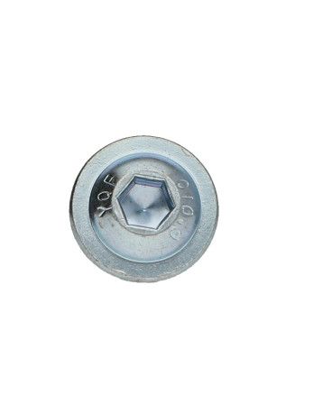 Vis métaux Tête ronde large Hexagonal creux Embase collerette Clé de 4 HC4 M6X16 Classe 10.9 ZG+FRF