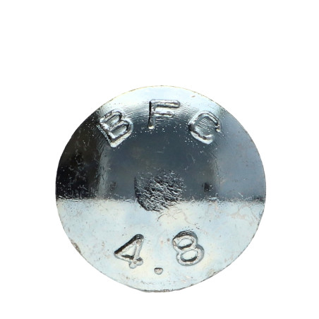 1 x TRCC JAPY tête ronde collet carré M12X200 Filetage partiel Acier zingué
