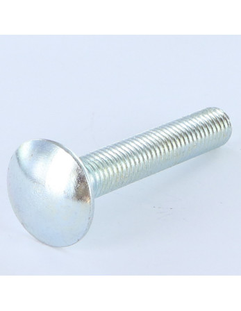 TRCC JAPY tête ronde collet carré M12X45 Filetage total Acier zingué
