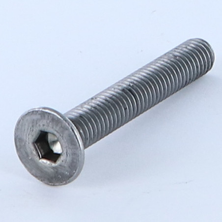 1 x Vis métaux FHC tête fraisée empreinte hexagonale creuse M6X60 Filetée sur 60 Clé de 4 HC4 Acier brut