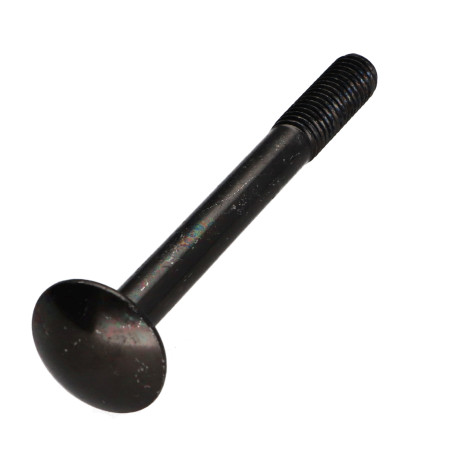1 x TRCC JAPY tête ronde collet carré M7X60 Pas de 100 Filetage partiel Acier zingué noir