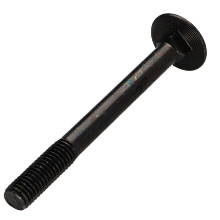 1 x TRCC JAPY tête ronde collet carré M7X60 Pas de 100 Filetage partiel Acier zingué noir