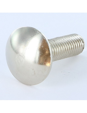 TRCC JAPY tête ronde collet carré M12X40 Filetage total Acier nickelé