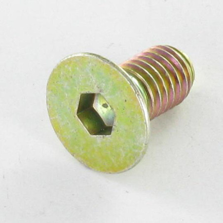 1 x Vis métaux FHC tête fraisée empreinte hexagonale creuse M8X12 Filetage total Classe 10.9 Clé de 5 HC5 Bichromaté