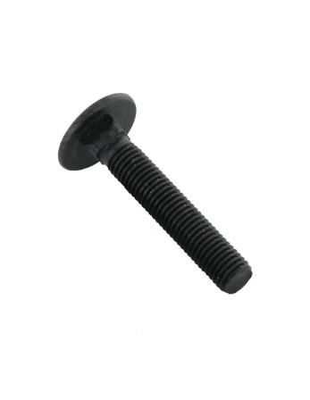 TRCC JAPY tête ronde collet carré M8X110 Filetage total Acier zingué noir