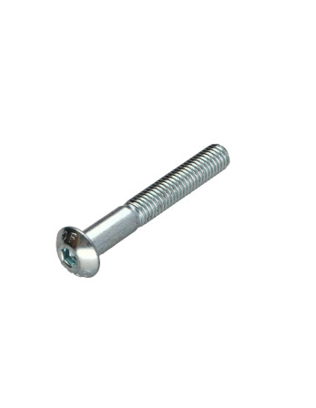 Vis métaux BHC (Tête Bombée Hexagonal creux) M5X30 Filetage partiel Classe 10.9 Clé de 3 HC3 Acier zingué