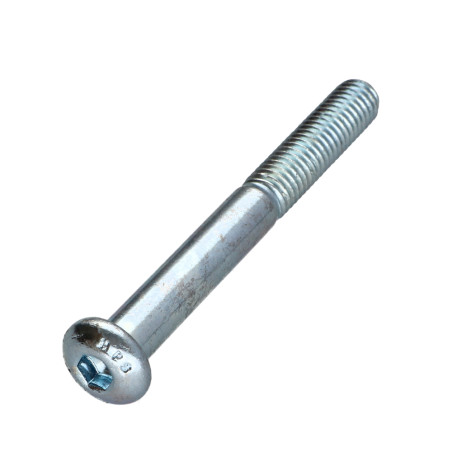 1 x Vis métaux BHC (Tête Bombée Hexagonal creux) M8X110 Filetée sur 32 Classe 10.9 Clé de 5 HC5 Acier zingué