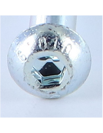 Vis métaux BHC (Tête Bombée Hexagonal creux) M8X110 Filetée sur 32 Classe 10.9 Clé de 5 HC5 Acier zingué