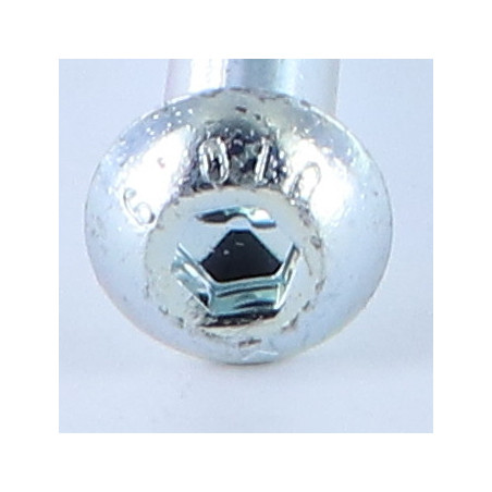 1 x Vis métaux BHC (Tête Bombée Hexagonal creux) M8X110 Filetée sur 32 Classe 10.9 Clé de 5 HC5 Acier zingué