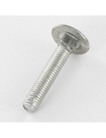 TRCC JAPY tête ronde collet carré M6X30 Filetage total Acier zingué