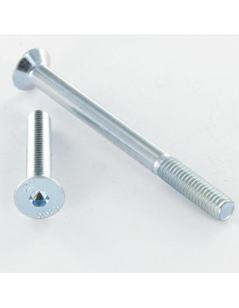 Vis métaux FHC tête fraisée empreinte hexagonale creuse M14X35 Filetée sur 34 Classe 10.9 Clé de 10 HC10 Acier