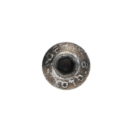 1 x Vis métaux BHC (Tête Bombée Hexagonal creux) M5X45 Filetage partiel Classe 10.9 Clé de 3 HC3 Acier zingué noir