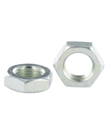 Ecrou hexagonal bas hm/contre Ecrou M12 Pas Gauche Acier zingué