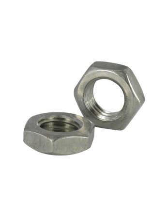 Ecrou hexagonal bas hm/contre Ecrou Pas Gauche M16 Pas fin Pas de 150 Inox A2