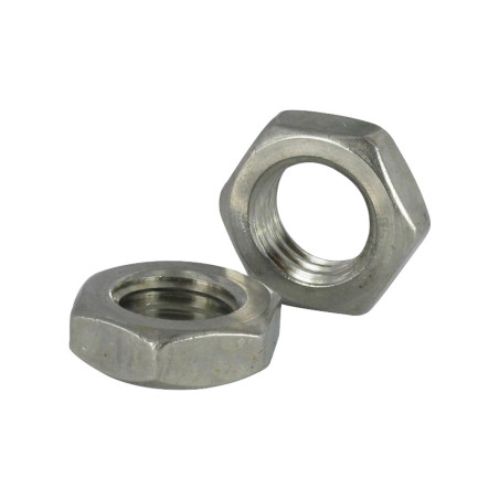 1 x Ecrou hexagonal bas hm/contre Ecrou Pas Gauche M14 Inox A2