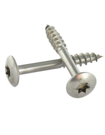 Vis Penture 7X50 Filetée sur 38 TORX T30 Inox A2