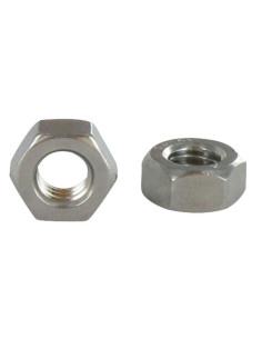 Ecrou hexagonal bas hm/contre Ecrou Pas Gauche M6 Inox A4