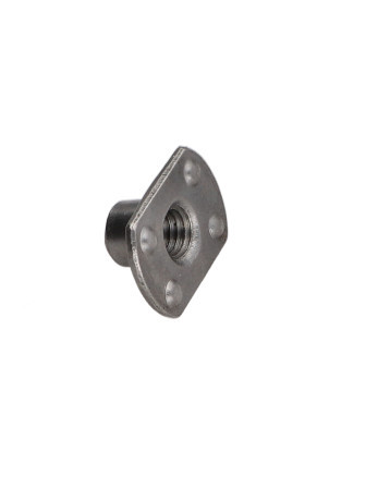 Ecrou cylindrique à souder Bossage extérieur M10 26X18 hauteur 12 Acier brut