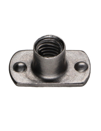Ecrou cylindrique à souder Bossage intérieur M4 17X9 hauteur 6 Acier brut