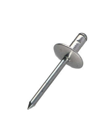 Rivet aveugle Aluminium Tige acier 4.8X15 Tête large Multi-serrage POLYGRIP