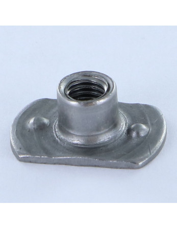 Ecrou cylindrique à souder avec trou de soudage M4 17X9 hauteur 6 Acier brut