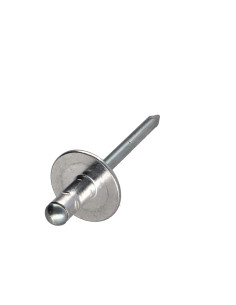 Rivet aveugle Aluminium Tige acier 4X17 Tête large...